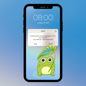 Blob Frog Phone Wallpaper