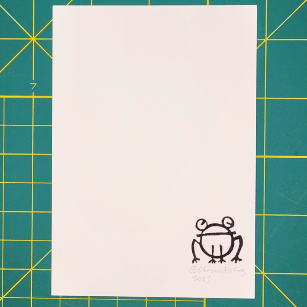 "Beach 4 - Moonlight" Eraser Stamp Block Print - Image 4