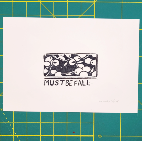 "Must Be Fall" Eraser Stamp Block Print - Image 3