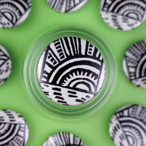 “Beach 3 - Sunset” Eraser Stamp Pin