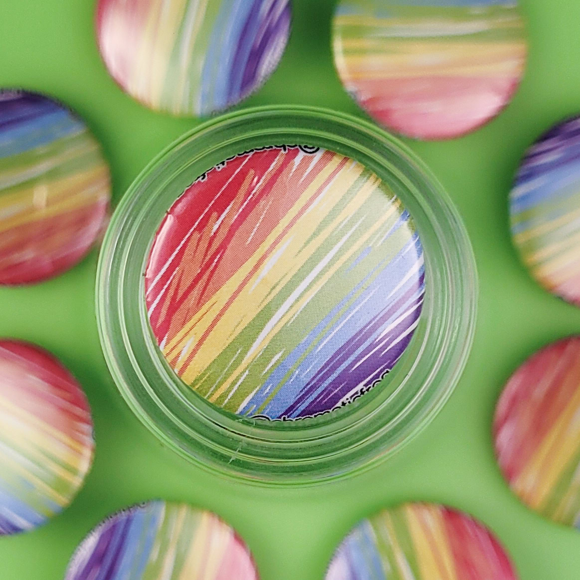 "Rainbow" Pin - 1"