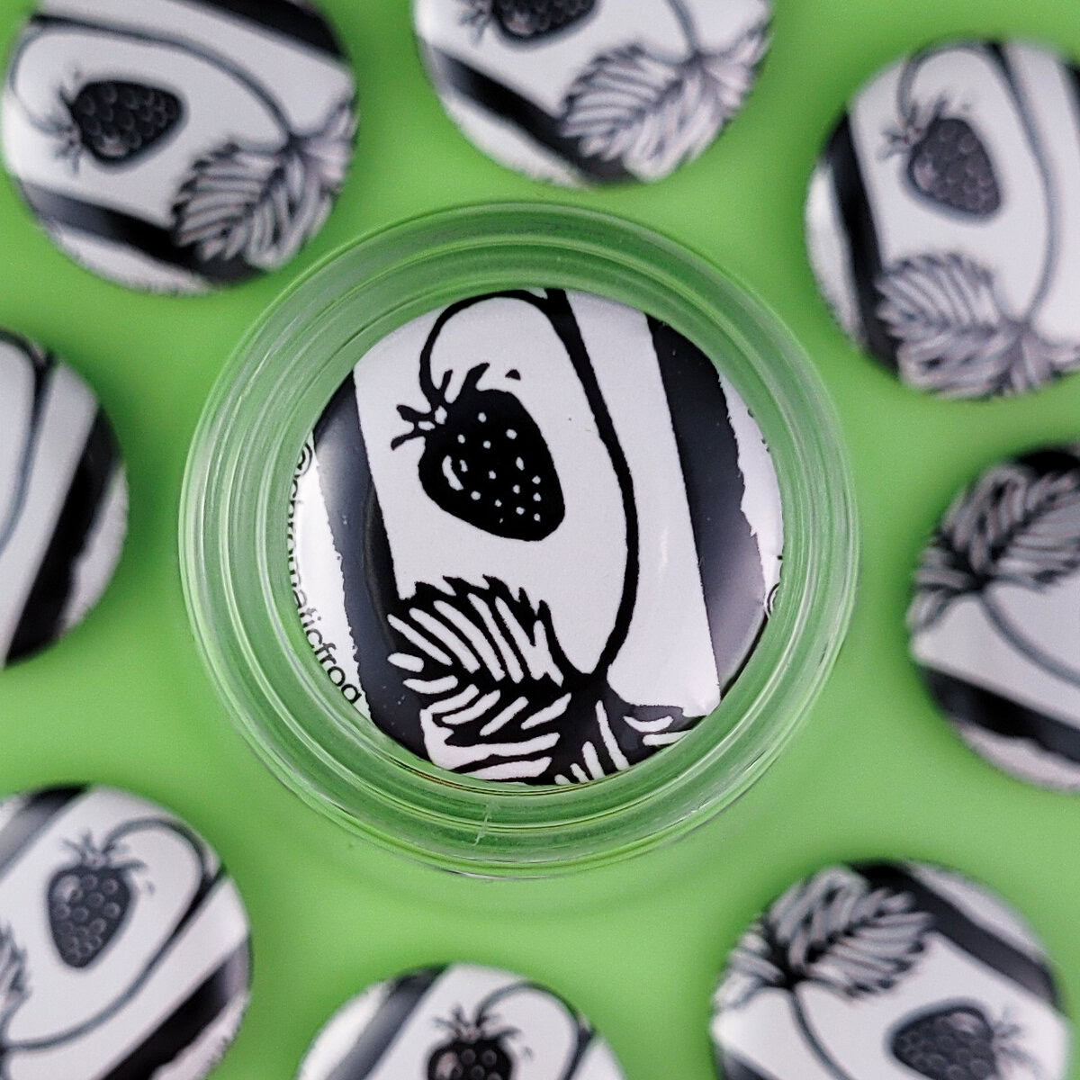 “Strawberry” Eraser Stamp Pin